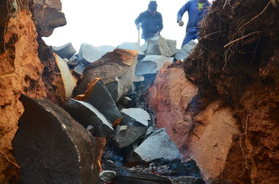 Somethings still alight in there