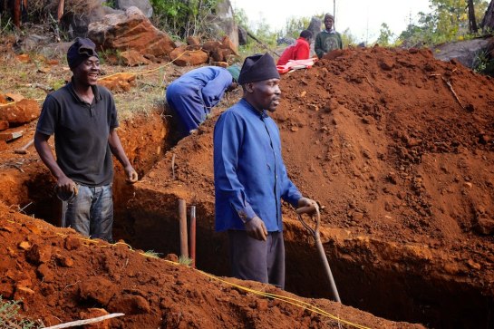 Mr Tongai & Mr Didymus in the easy trench