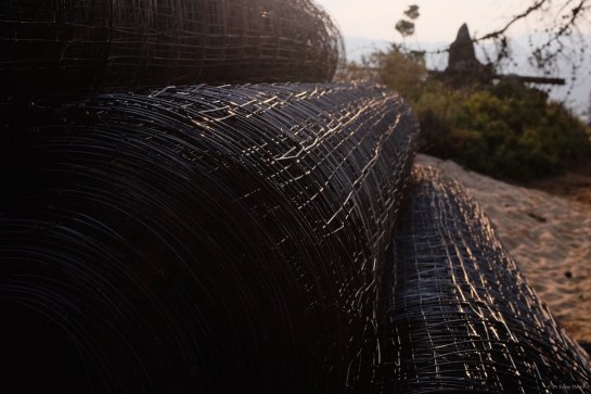 Bitumin dipped Bonox fencing