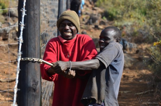 George and Garikai - enjoy that fence puller!