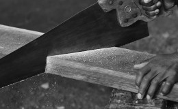 Tree House Number 2: Tree carving and cross&nbsp;beams