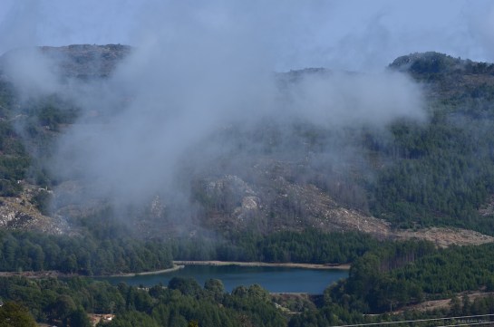 Troutbeck Lake with low cloud