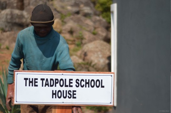 George with the Tadpole sign