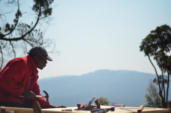 Flooring the tree house