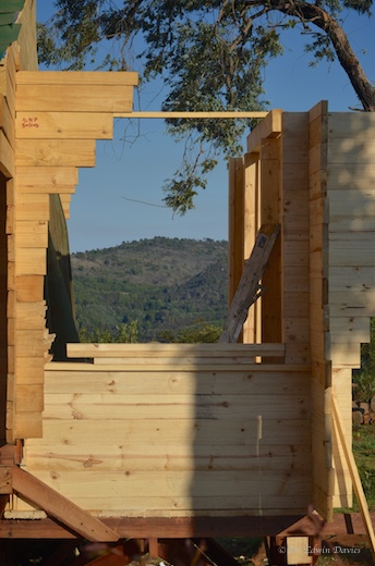 Looking north through the porch