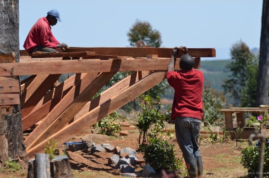 The first 2 floor joists