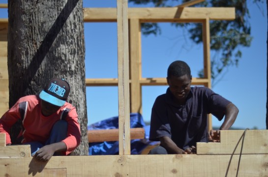 Delight and Edmore wall building