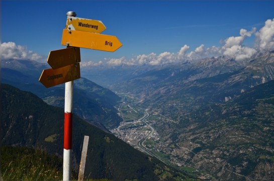 Back down direction Visp