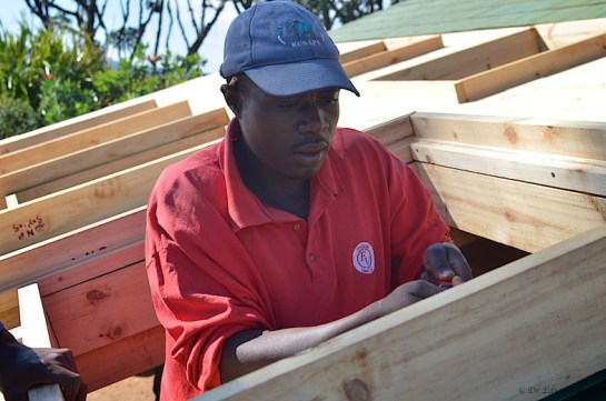 Didi working on the skylights themselves