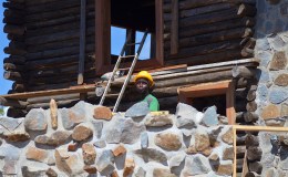 Building a real log cabin – part 5 – stone extension and ground floor entry&nbsp;way