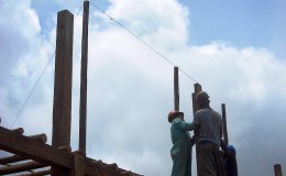 Post and beam construction 23 Dec 20 – Uprights for level&nbsp;3