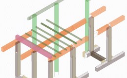 Post and beam isometric construction&nbsp;drawings